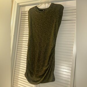 Zara Textured Knit Sweater in Olive